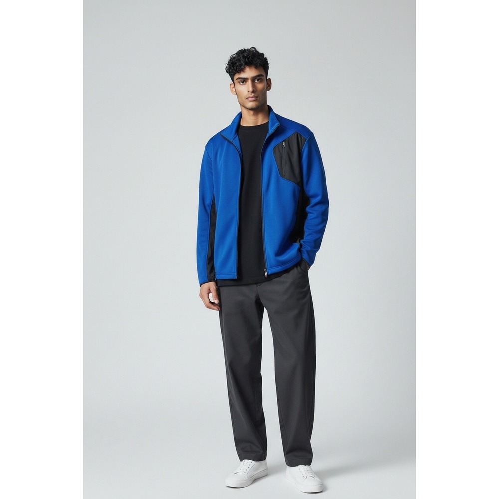 Spyder Mens Royal Blue Full Zip Jacket Size Large